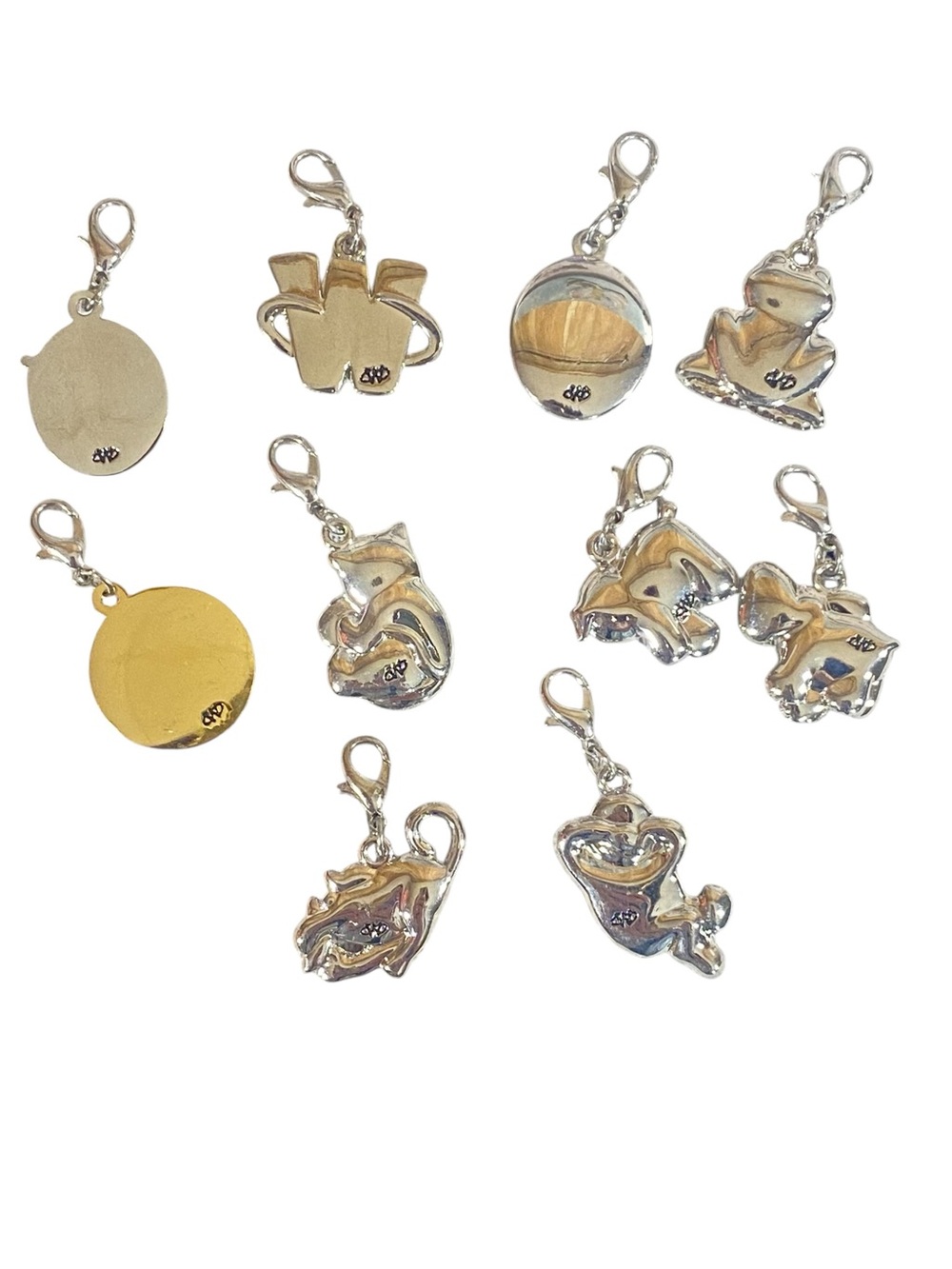 Webkinz Ganz Charms Set of 10 Enambled Charms Silver Plated Authetic Stamped - Picture 6 of 7